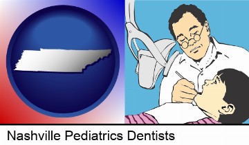 a pediatrics dentist and a dental patient in Nashville, TN
