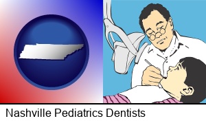Nashville, Tennessee - a pediatrics dentist and a dental patient